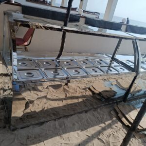 12-Portion Stainless Steel Food Warmer Display