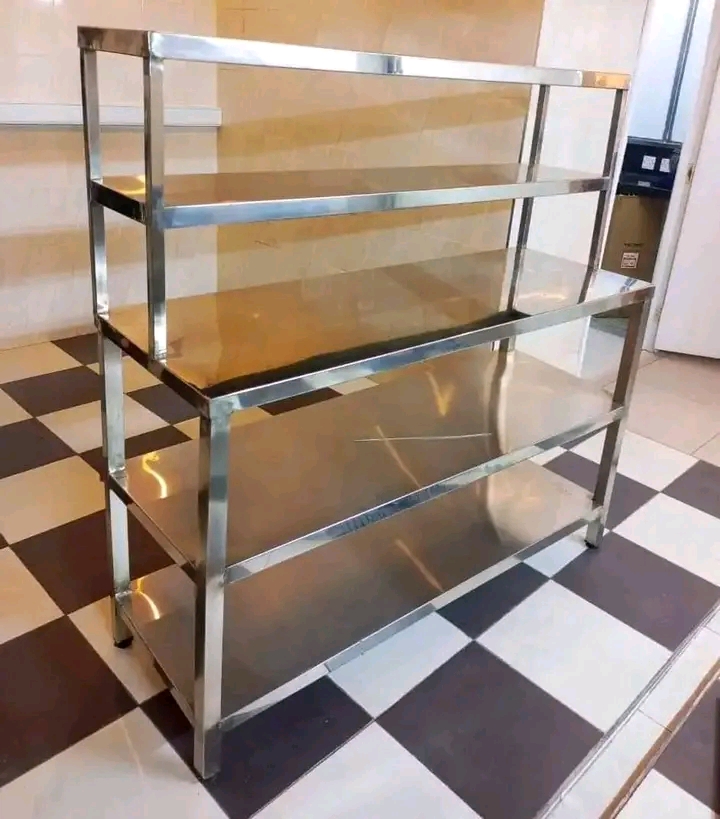 5ft Stainless Steel Working Table with Double Overshelf
