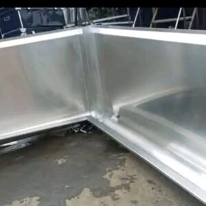 Commercial L-Shaped Stainless Steel Urinal