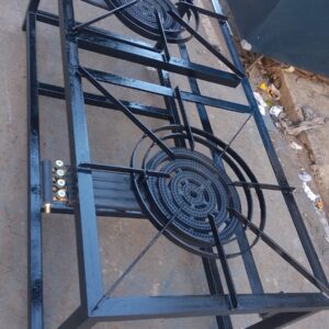 Two Burner Four Ring Commercial Gas Cooker